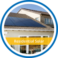 Residential solar panel installation by Synergy 768, offering energy-efficient solutions for homes.