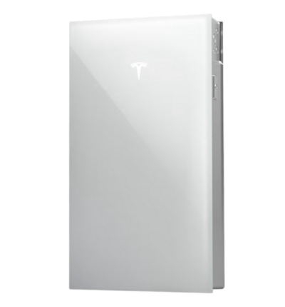 Tesla Powerwall 3 home battery in white, designed for energy storage and backup power solutions.